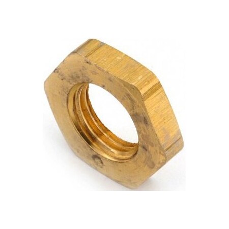 LOCKNUT YELLOW BRASS 1/2 IN